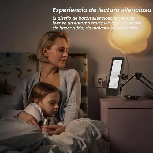 YAWFIER ▫️ Comando à distância para Kindle Paperwhite, Oasis e Kobo eReaders - Acessórios, dispositivo para virar páginas para telemóveis Kindle, Android, iOS e tablets; leitura, romances, banda desenhada, tirar fotografias (preto mate) 4