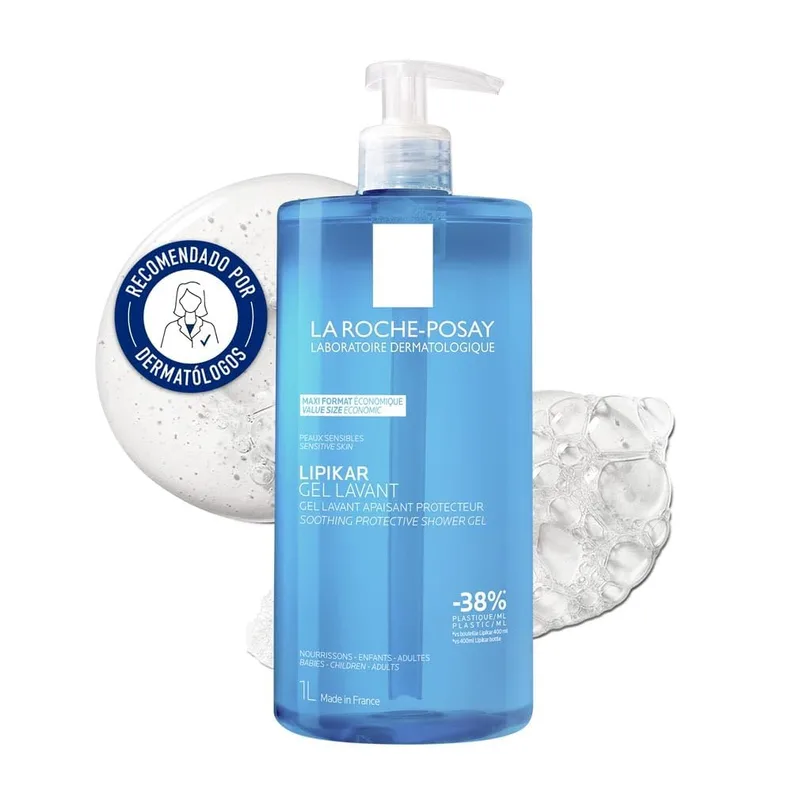 La Roche-Posay ▫️ Lipikar Gel Lavant, Gel de Banho Calmante, 1000 ml