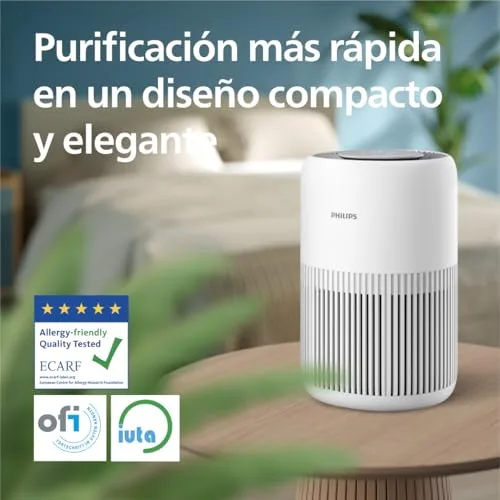 PHILIPS ▫️ 900 Purificador de Ar HEPA, 65 m², Ultrassilencioso 20 dB*, Branco 2