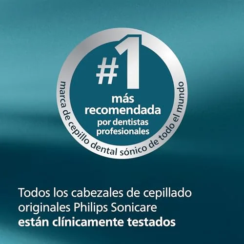 PHILIPS ▫️ Sonicare W2 Optimal White, cabeças de escova de dentes de substituição originais, pretas, embalagem de 8, HX6068/88 6