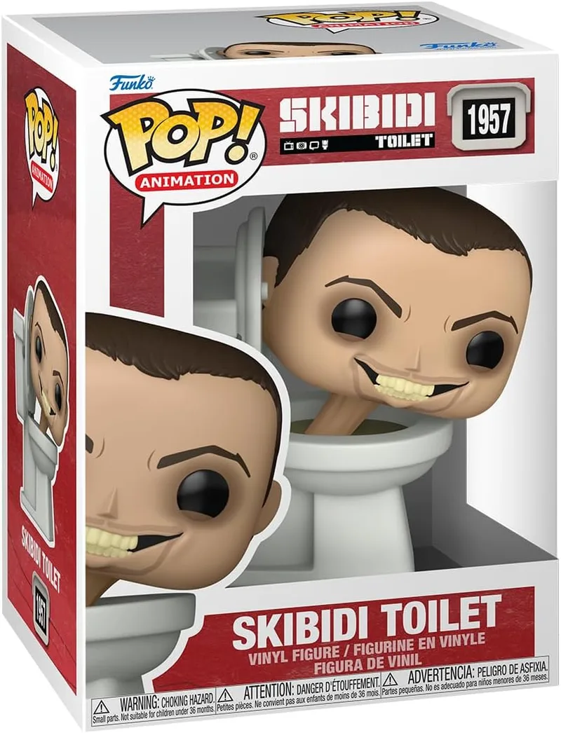 Funko ▫️ Pop! Vinil: Skibidi Toilet - Skibidi Toilet - Figura de vinil colecionável - Ideia para presente - Mercadoria oficial - Brinquedos para crianças e adultos - Fãs de ícones de anúncios - Bonecas coleccionáveis