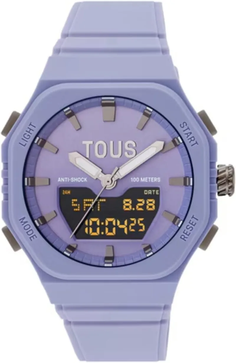 TOUS ▫️ Relógio Watches Bet para mulher, analógico/digital, de quartzo, com bracelete de silicone 3000135000