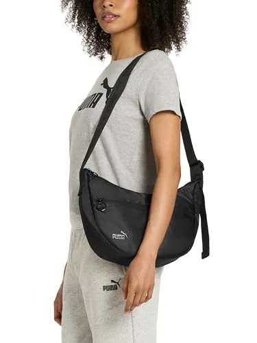 PUMA ▫️ Mala a tiracolo cruzada para o dia a dia, para mulher, Preto, Tamanho único 4