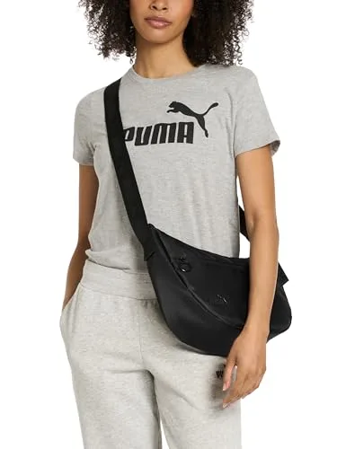 PUMA ▫️ Mala a tiracolo cruzada para o dia a dia, para mulher, Preto, Tamanho único 5