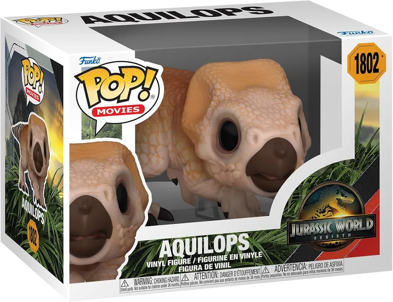 Funko ▫️ Pop! Movies: Jurassic World Rebirth - Aquilops | Produtos oficiais da série Ação/Aventura - Figura de vinil colecionável para decoração - Presente geek de aniversário