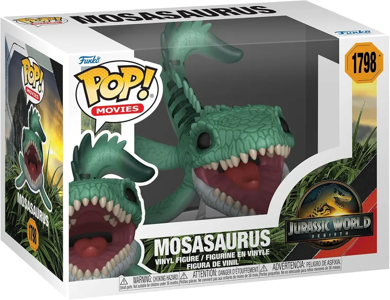 Funko ▫️ Pop! Movies: Jurassic World: Rebirth - Mosassauro - Figura de Vinil Colecionável - Ideia para Prenda - Mercadoria Oficial - Brinquedos para Crianças e Adultos - Fãs de Filmes