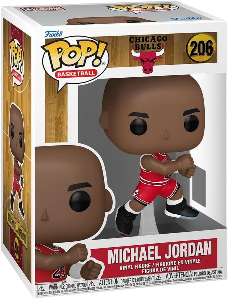 Funko ▫️ Pop! NBA: Chicago Bulls - Michael Jordan - 1989 O Tiro - Figura de Vinil Colecionável - Ideia para Prenda - Mercadoria Oficial - Brinquedos para Crianças e Adultos