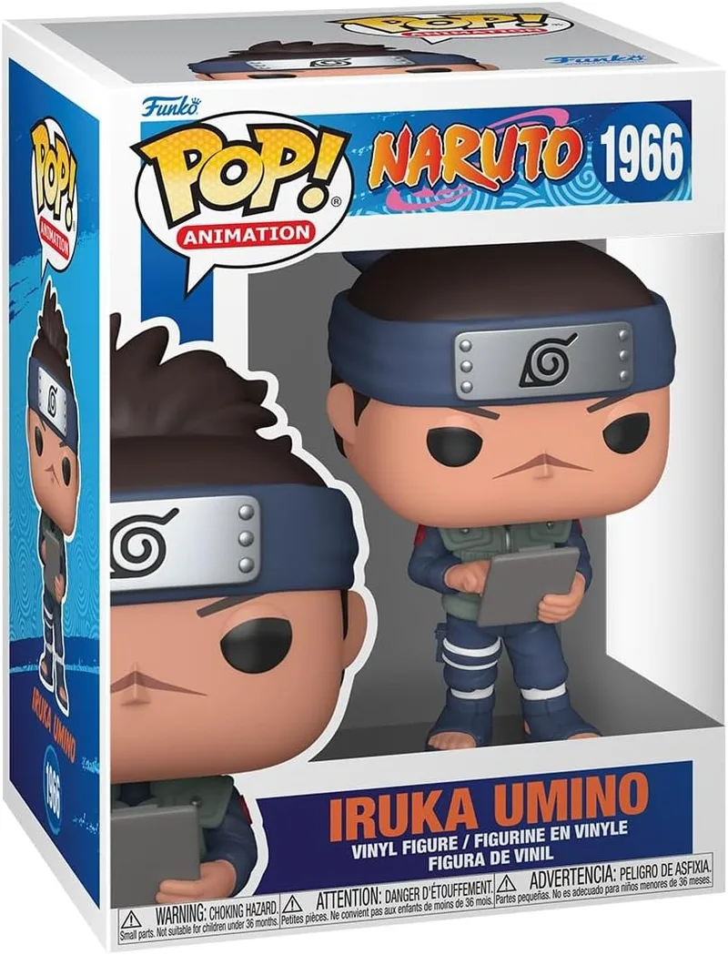Funko ▫️ Pop! Animation: Naruto Classic - Iruka Umino | Produtos oficiais de anime - Figura de vinil colecionável para decoração - Presente geek de aniversário