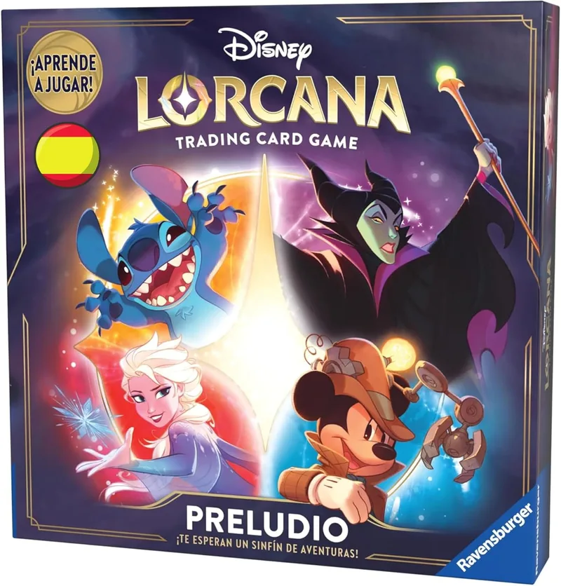 Ravensburger - Disney Lorcana Prelude, Conjunto Inicial, Jogo de Cartas, Jogo de Tabuleiro, Jogo de Tabuleiro Familiar, Jogo de Estratégia, Jogo para Crianças 8+, 2 Jogadores, Versão em Inglês