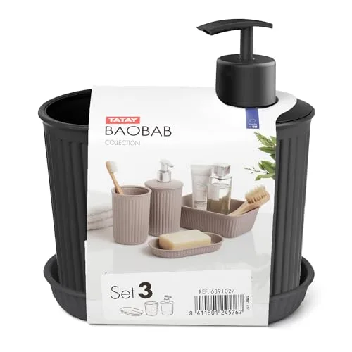 Tatay ▫️ Conjunto de casa de banho de mesa sem BPA, com 3 copos dosadores 2