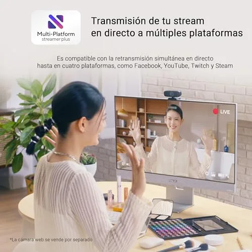 ASUS ▫️ ZenScreen Smart MS27UC - Monitor IPS UHD (3840 x 2160) de 27 polegadas com 99% de cobertura sRGB, Google TV, altifalantes Harman Kardon, USB Tipo C (90 W PD), HDMI, DisplayPort e concentrador USB 5