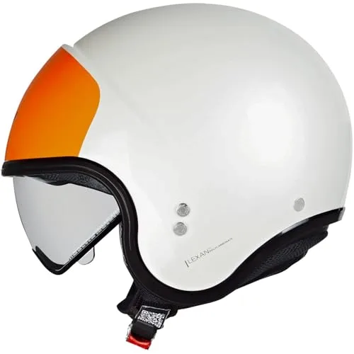 Nolan ▫️ Capacete N21 06 Acabamento Speciale 349 XS, Pérola/Laranja 3