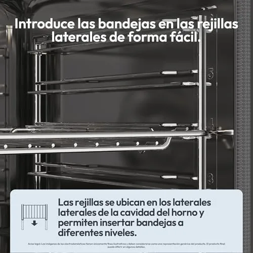 CANDY ▫️ Bake 600 CA6 N3T1HTW Forno Multifunções, 78 L, Receitas através da aplicação hOn, 1 tabuleiro e 1 grelha, Limpeza hidrolítica, Convecção + Ventilador, 9 funções, Ready UX, Branco 4