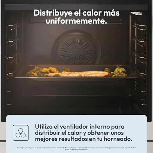 CANDY ▫️ Bake 600 CA6 N3T1HTW Forno Multifunções, 78 L, Receitas através da aplicação hOn, 1 tabuleiro e 1 grelha, Limpeza hidrolítica, Convecção + Ventilador, 9 funções, Ready UX, Branco 5