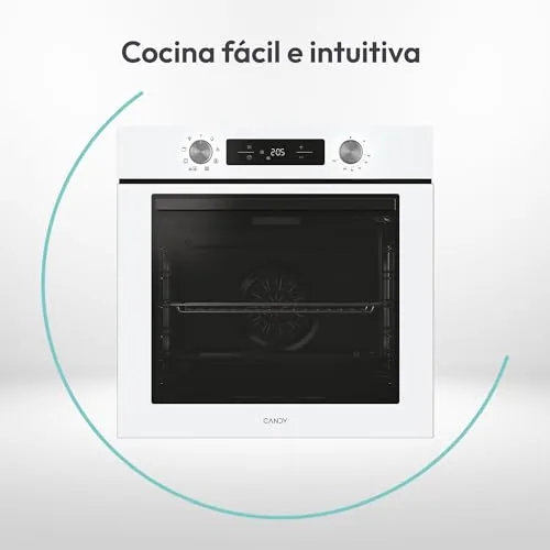 CANDY ▫️ Bake 600 CA6 N3T1HTW Forno Multifunções, 78 L, Receitas através da aplicação hOn, 1 tabuleiro e 1 grelha, Limpeza hidrolítica, Convecção + Ventilador, 9 funções, Ready UX, Branco 6