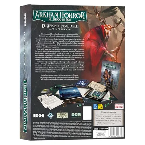 Asmodee ▫️ Arkham Horror: O Abismo Insaciável - Caixa Inicial, Jogo de RPG 4