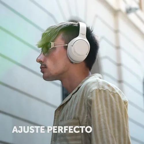Vieta Pro ▫️ Auscultadores Calm 2 com arnês, Bluetooth, função Dual Pairing, cancelamento ativo de ruído híbrido e modo ambiente, entrada auxiliar, microfone, arnês ajustável. Bateria com autonomia de 60 horas. 4
