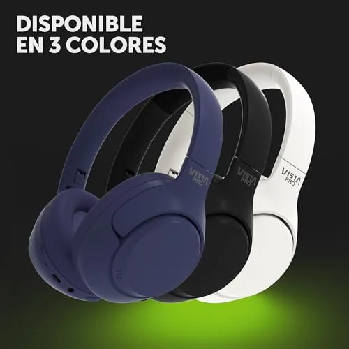 Vieta Pro ▫️ Auscultadores Calm 2 com arnês, Bluetooth, função Dual Pairing, cancelamento ativo de ruído híbrido e modo ambiente, entrada auxiliar, microfone, arnês ajustável. Bateria com autonomia de 60 horas. 6