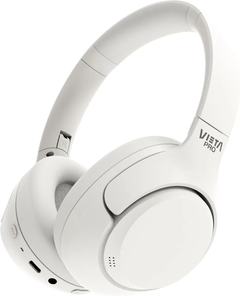 Vieta Pro ▫️ Auscultadores Calm 2 com arnês, Bluetooth, função Dual Pairing, cancelamento ativo de ruído híbrido e modo ambiente, entrada auxiliar, microfone, arnês ajustável. Bateria com autonomia de 60 horas.