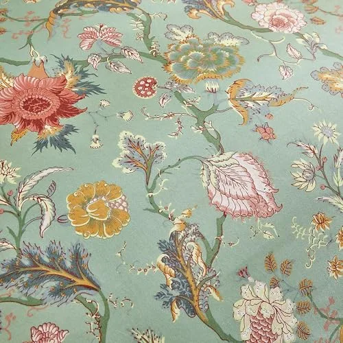 RongRongIN ▫️ Conjunto de roupa de cama de 200 x 220 cm, série «Plantas» com fecho de correr, padrão floral, cor verde, capa de edredão de 200 x 220 cm e 2 fronhas de 80 x 80 cm, macio e confortável, 4