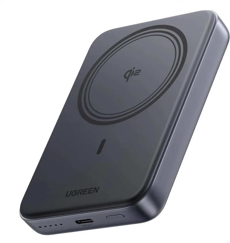 UGREEN ▫️ Zapix Qi2 Power Bank Magsafe de 15 W, 10 000 mAh, bateria externa USB-C de 20 W