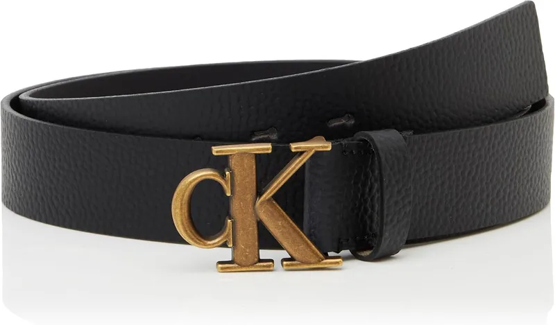 Calvin Klein ▫️ Monogram Buckle Fixed Belt 35mm Lv04g7025g Cintos para homem
