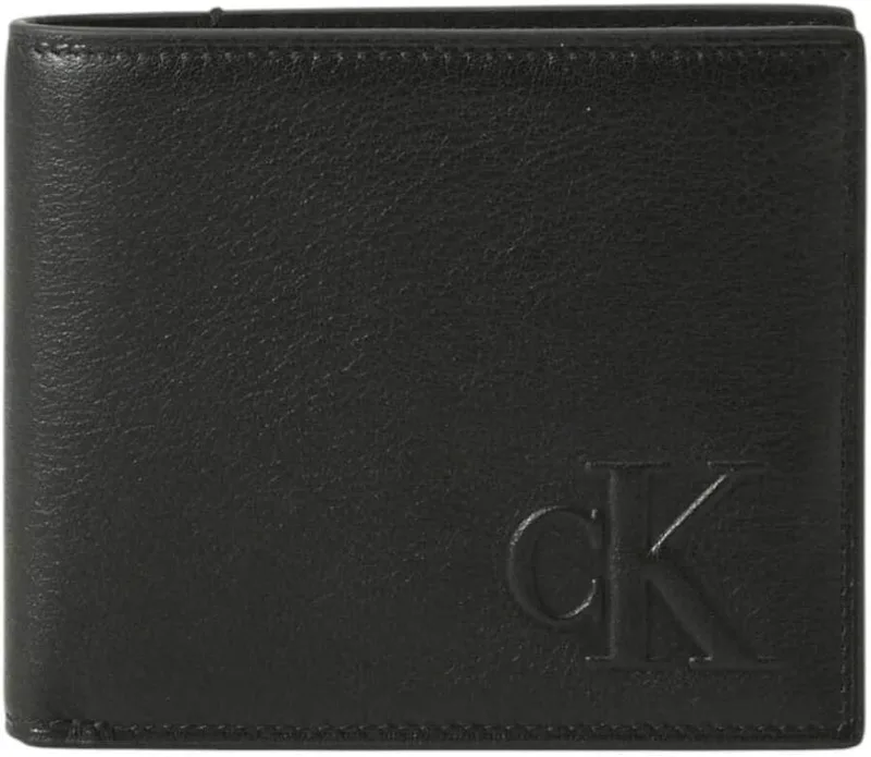 Calvin Klein ▫️ Sclptd Imprssn Bllfl Lv04G1072G, Carteira de homem, Preto (preto), OS