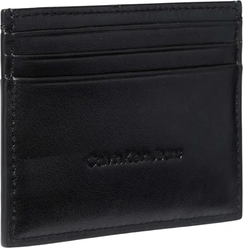 Calvin Klein ▫️ Porta-cartões Bold para homem, em pele, preto (Black), tamanho único 2