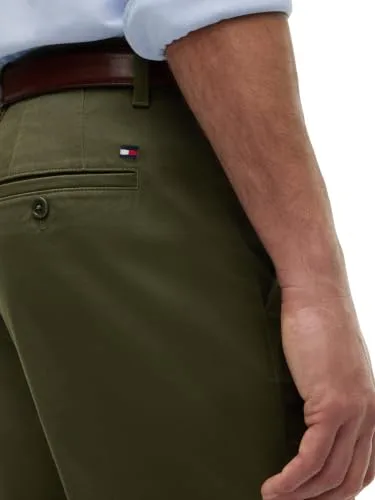 Tommy Hilfiger ▫️ Calças chino para homem Core Denton Essential Twill, corte reto 4
