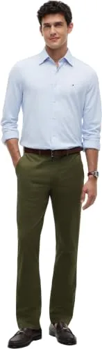 Tommy Hilfiger ▫️ Calças chino para homem Core Denton Essential Twill, corte reto 5