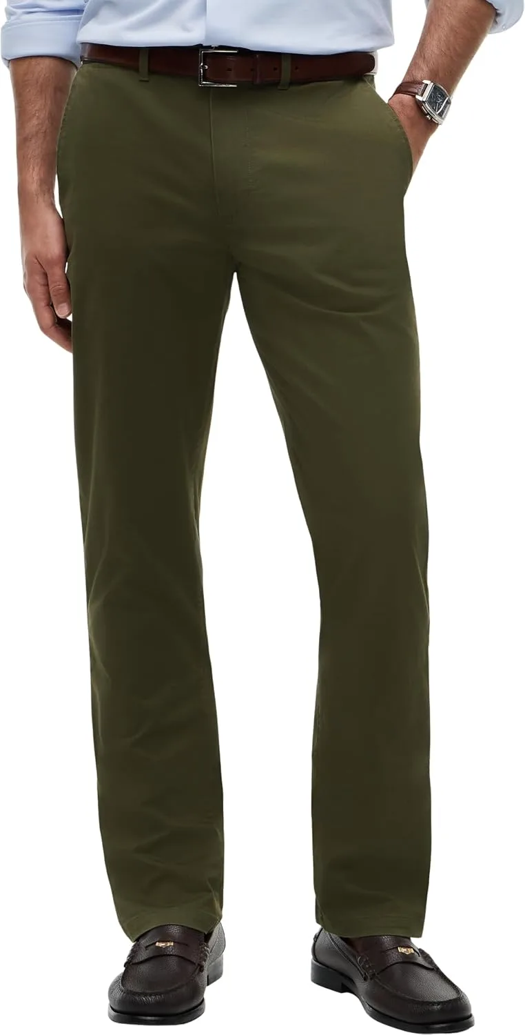 Tommy Hilfiger ▫️ Calças chino para homem Core Denton Essential Twill, corte reto