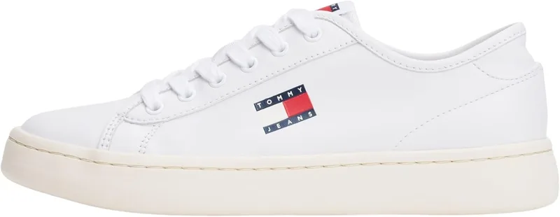 Tommy Jeans Court Sneaker Feminino Leve em pele