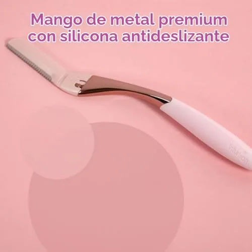 Wilkinson Sword ▫️ Intuition Dermaglow – Lâmina de barbear para dermaplaning, ideal para esfoliar, dar forma às sobrancelhas, aparar e depilar os pêlos faciais, cor rosa, 1 cabo e 2 recargas 6