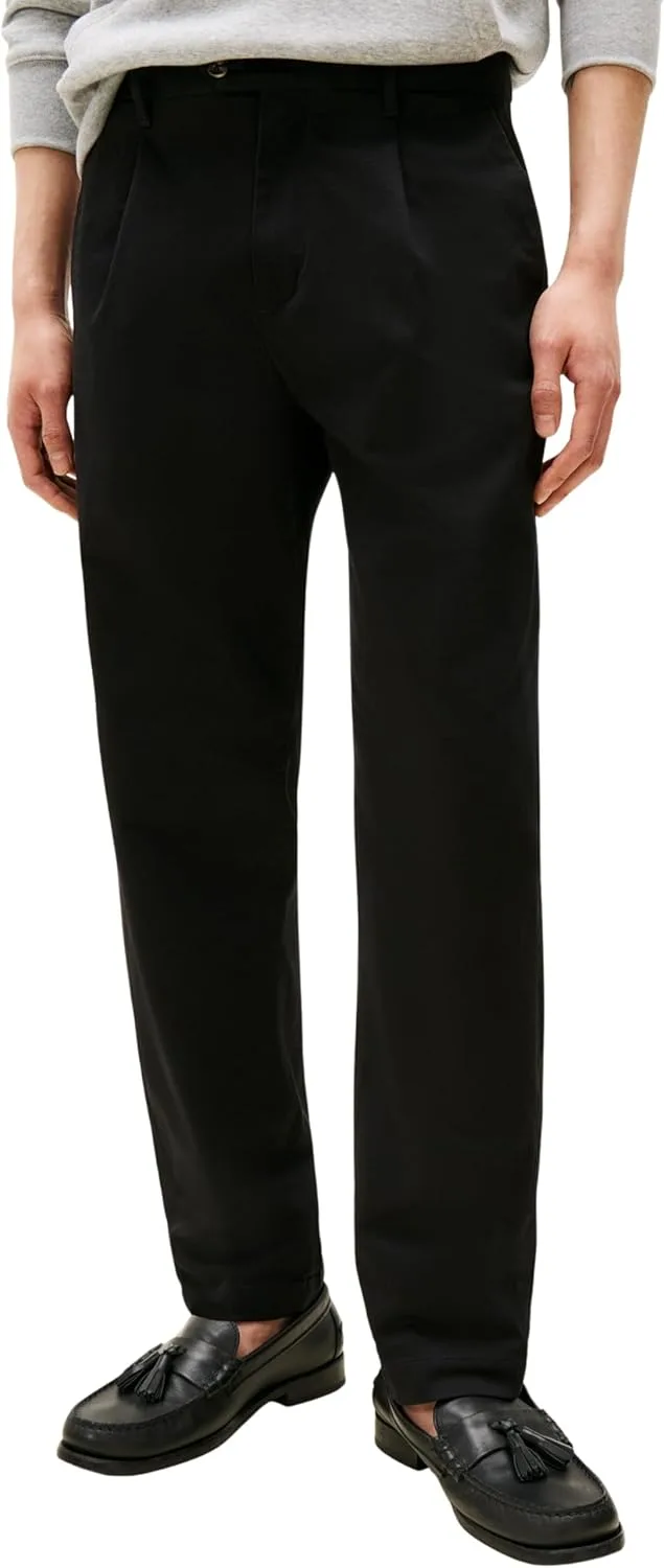 Tommy Hilfiger ▫️ Calças Chino Harlem Satin Relaxed Fit para homem