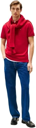Tommy Hilfiger ▫️ Polo de manga curta para homem, modelo 1985, corte regular 4