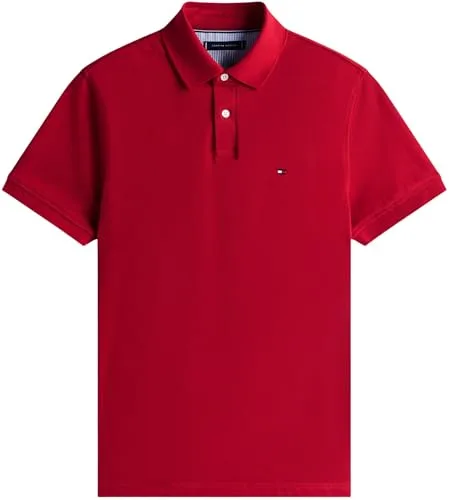 Tommy Hilfiger ▫️ Polo de manga curta para homem, modelo 1985, corte regular 5