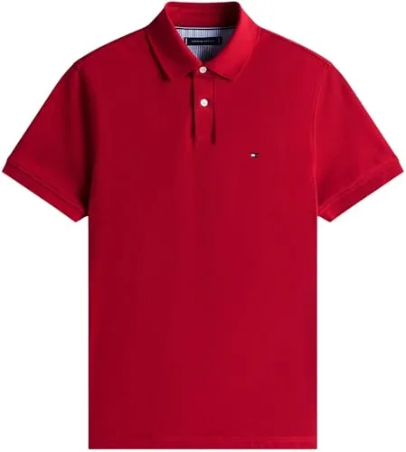 Tommy Hilfiger ▫️ Polo de manga curta para homem, modelo 1985, corte regular 6