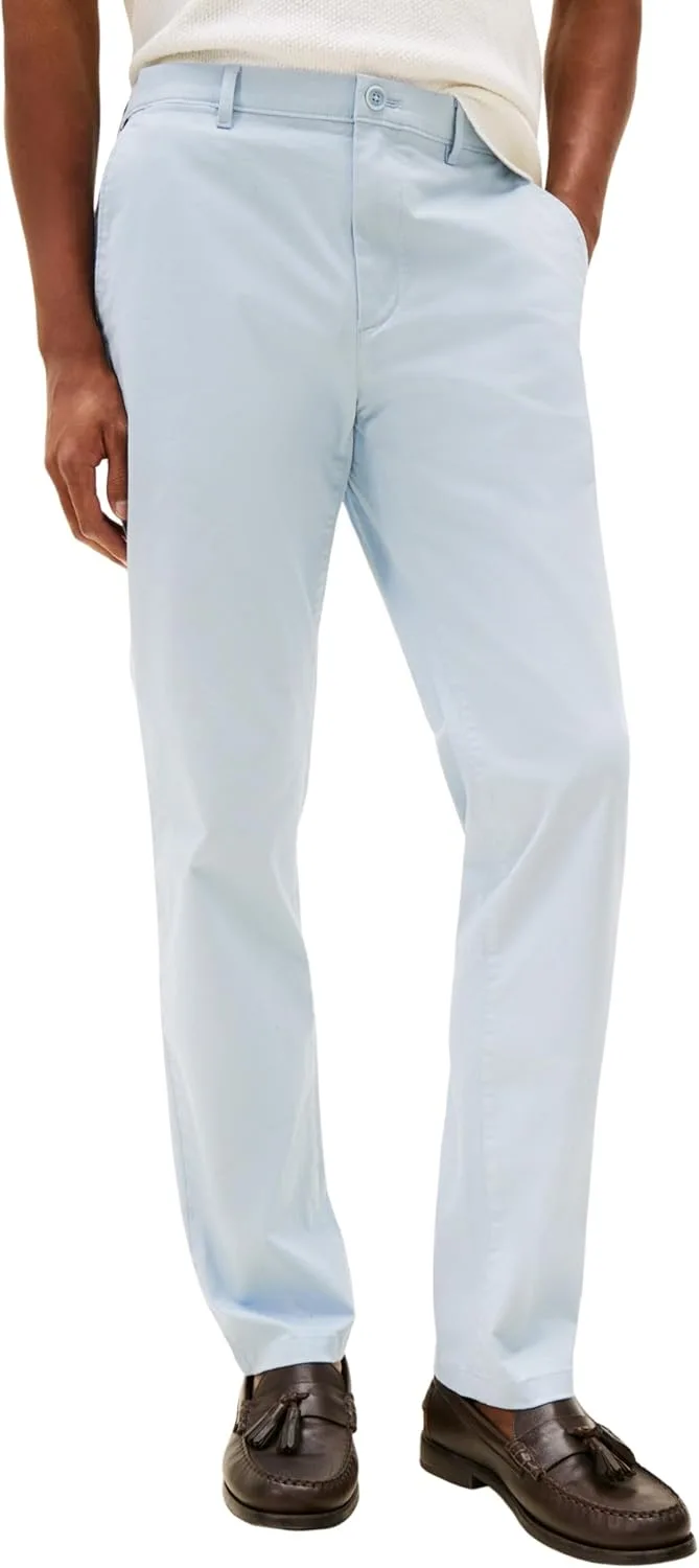 Tommy Hilfiger ▫️ Calças Chino Core Denton Essential Twill Straight Fit para homem