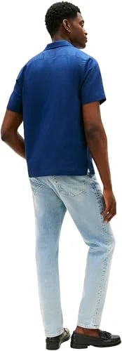 Tommy Hilfiger ▫️ Camisa para homem, em mistura de linho, de manga curta 2