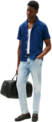 Tommy Hilfiger ▫️ Camisa para homem, em mistura de linho, de manga curta 3