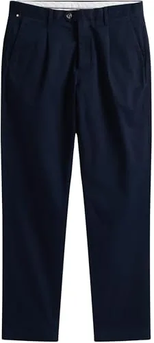 Tommy Hilfiger ▫️ Calças chino para homem, modelo Harlem Satin, corte descontraído 5