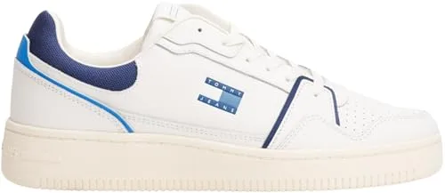 Tommy Jeans ▫️ Cupsole Sneaker para Homem TJM Retro Basket Low Top 4