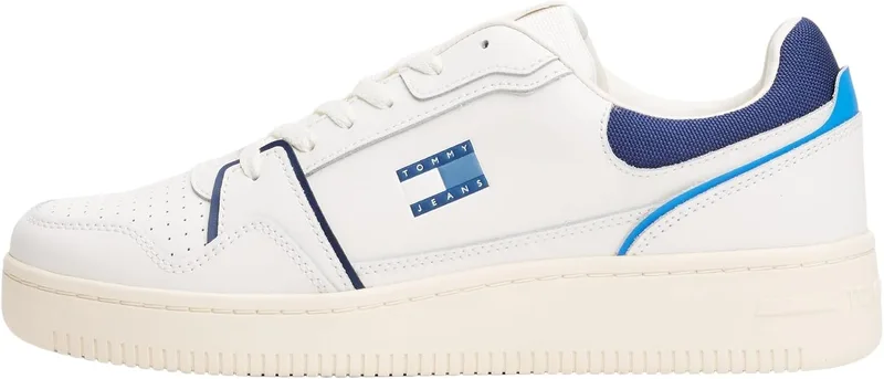 Tommy Jeans ▫️ Cupsole Sneaker para Homem TJM Retro Basket Low Top