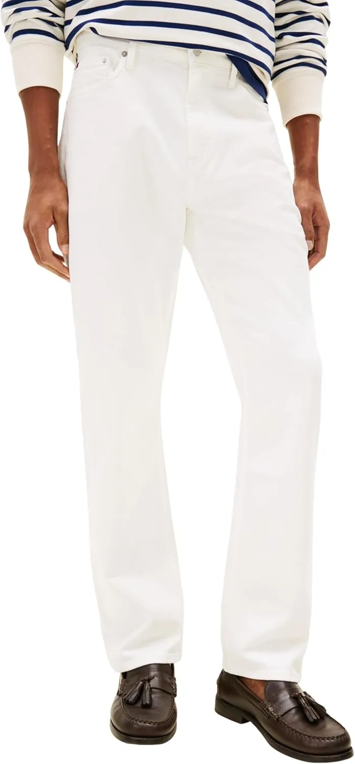 Tommy Hilfiger ▫️ Calças de ganga regulares Mercer para homem Ajuste médio