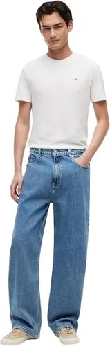 Tommy Jeans ▫️ Camisolas de manga curta para homem, conjunto de 2, modelo Slim Mix com gola redonda 6