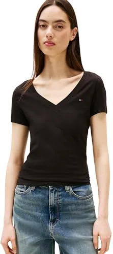 Tommy Jeans ▫️ Camisolas de manga curta para mulher, conjunto de 2 com gola em V 2
