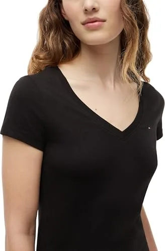 Tommy Jeans ▫️ Camisolas de manga curta para mulher, conjunto de 2 com gola em V 4
