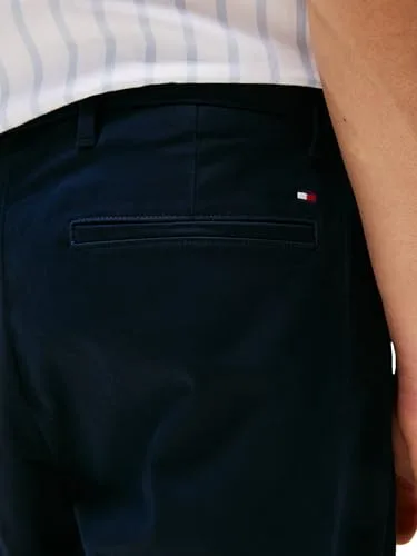 Tommy Hilfiger ▫️ Calças Chino para homem, modelo Harlem Satin, corte descontraído 3