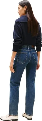 Tommy Hilfiger ▫️ Calças de ganga para mulher DEE Classic Straight, cintura média 2