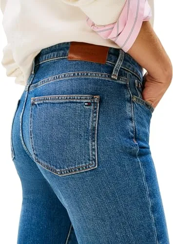 Tommy Hilfiger ▫️ Calças de ganga para mulher, modelo FLO Bootcut, cintura média 3